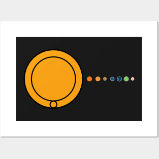 The TRAPPIST-1 System to Scale (in Gallifreyan) Posters and Art